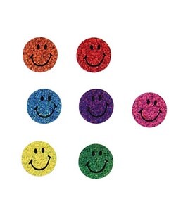 Sparkle Smile Stickers, (Each)