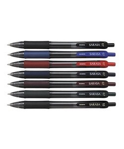 Sarasa Gel Ink Pen, Retractable, Fine Point, .5mm, Black (Each)