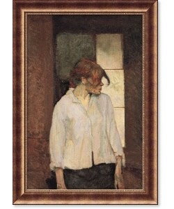 Henri Toulouse-Lautrec Rosa La Rouge Framed Canvas