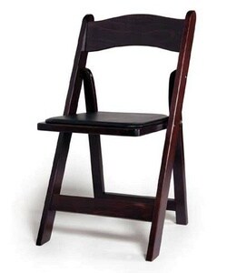 Mahogany Wood Folding Chair (bulk pack of 4)