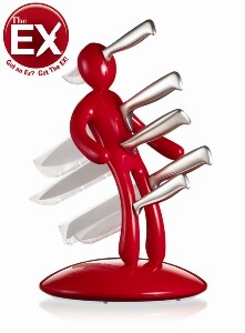 The Ex Red 5-piece Knife Set (Case of 2)