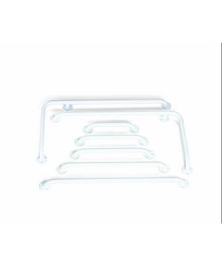 White 18-in Long Grab Bar (case of 3)