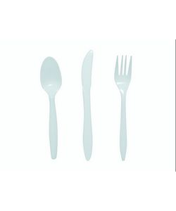 Medline Disposable Plastic Teaspoons, white (case of 1000)