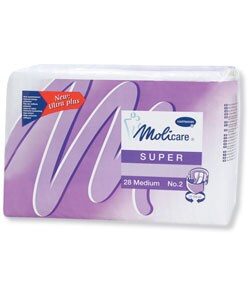 Medline Molicare Super Medium/Large Disposable Brief (Case of 56)
