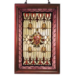 Tiffany-style Classic Wooden Window Panel