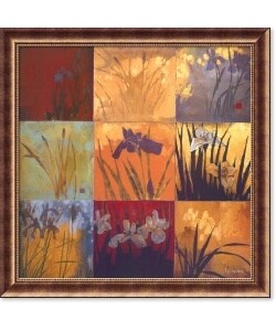 Don Li-Leger Iris Nine Patch II Framed Art Print