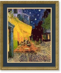 Vincent van Gogh Cafe Terrace at Night Framed Art