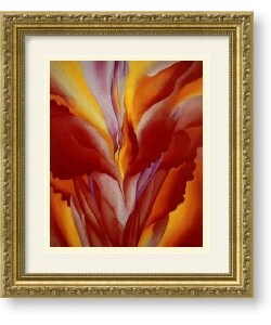 Georgia OKeeffe Red Canna Framed Art Print