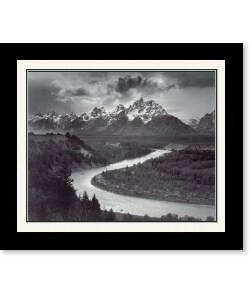 Ansel Adams The Tetons and the Snake River, Grand Teton National Park, Wyoming, 1942 Framed Print