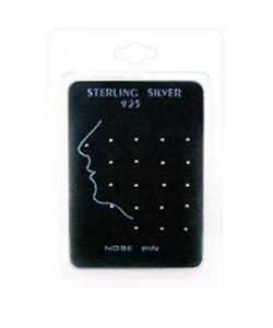 Round 925 Sterling Silver Ball Nose Pins (Case of 20)