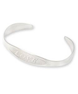 Stainless Steel 'LOVE' Clip-on Adjustable Bracelet (Case of 3)