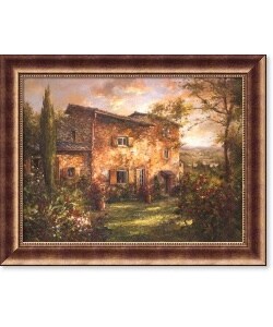 Andino Tuscan Farm House Framed Canvas Art