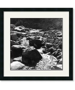 Ansel Adams Mountain Stream, 1965 Framed Art Print