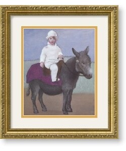 Pablo Picasso Paulo on a Donkey Framed Art Print