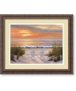 Diane Romanello Paradise Sunset Framed Art Print