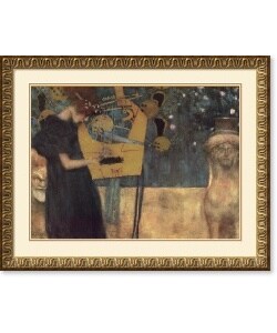 Gustav Klimt The Music Framed Art Print