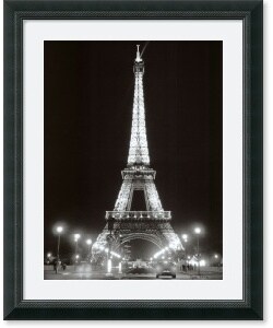 Cyndi Schick Eiffel Tower at Night Framed Art Print