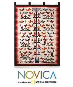 Wool Hummingbird Tapestry (Peru)