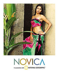 Batik Paradise Lost Sarong and Wrap-top Set (Indonesia)