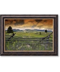 Flint Mountains Montana Framed Canvas Art