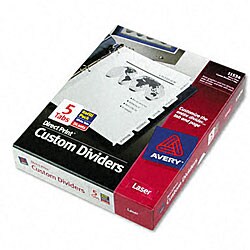 Avery Direct Print 3-Hole Dividers for Laser/Ink Jet/Color Laser - 24 Sets/Pack
