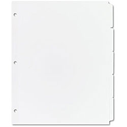 Avery 11506 Recycled Plain 5-tab White Tab Dividers (Box of 26)
