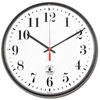 Black ATOMIC Slimline Wall Clock