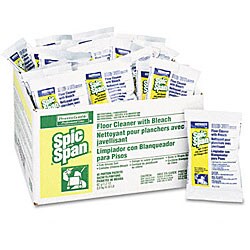 Spic and Span with Bleach Floor Cleaner Packets - 45/Carton