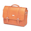 Leather Computer-Friendly Flap-Over Portfolio