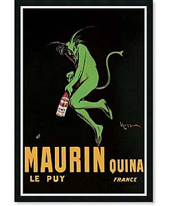Leonetto Cappiello 1920s Maurin Quina Framed PosterZ