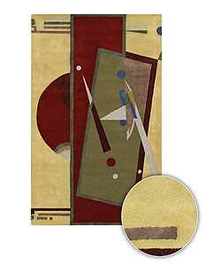 Hand-tufted Contemporary Adara Rug (8' Round).