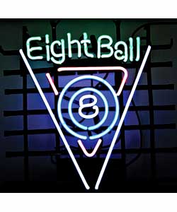 Eight Ball Neon Garage Sign