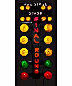 Drag Racing Christmas Tree Neon Garage Sign