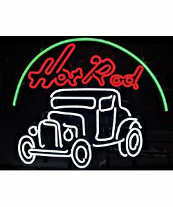 Hot Rod Model A Neon Sign
