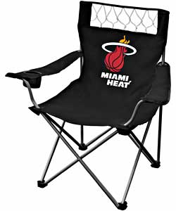 Black Miami Heat Folding Chair