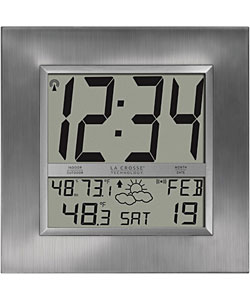 LaCrosse Weather Forecasting Atomic Digital Wall Clock