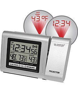 Projection Alarm Clock with Outdoor Temperature