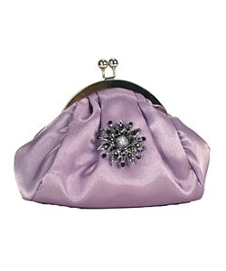 Mad Bags Lavender Puff Clutch