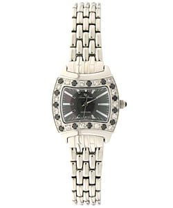Lucien Piccard 'Majesty' Black White Diamond Watch