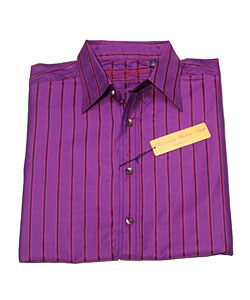 Robert Graham Purple Striped Long Sleeve Shirt