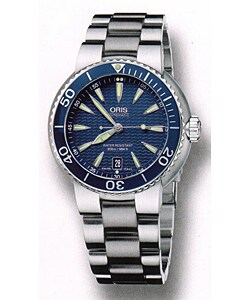 Oris Diver Men's Stainless Steel Blue Dial Watch