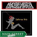 Mudflap Girl Poster made out of Beach Boys Lyrics