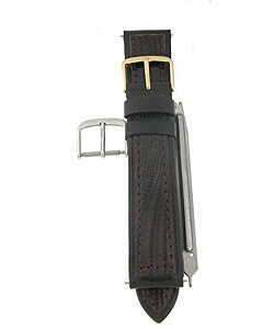 Brown Genuine Teju Lizard Leather 20mm Watch Strap Kit