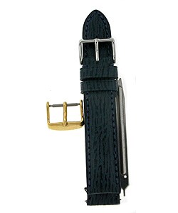 Blue Shark Skin 18 mm Watch Strap w/ Extra Buckle