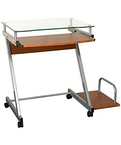Mini Techno Walnut Finish Computer Desk