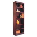 Alera 24-inch Wide Wood Veneer Bookcase - Mahogany