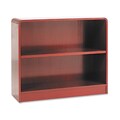 Alera Radius 2-Shelf Wood Bookcase - Cherry