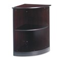 Creative Corsica 2-Shelf Wood Veneer Bookcase - Mahogany