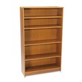 HON 1890 Series 5-Shelf Laminate Bookcase - Medium Oak