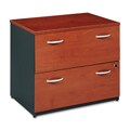 Bush Series C 2-Drawer File Cabinet - Cherry/Graphite Gray